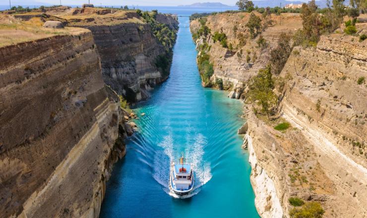 Ancient Corinth and Corinth Canal Half Day Private Tour